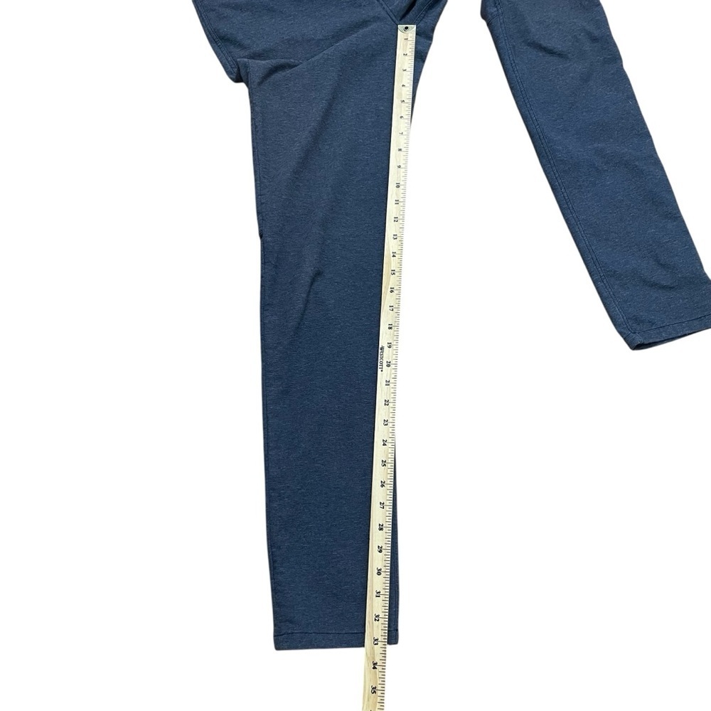 Lululemon Pant Men’s 30X33 ABC Slim Fit Tech Canvas Heathered Deep Navy - Picture 9 of 9